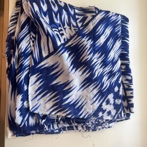 Blue and White Patterned Fabric